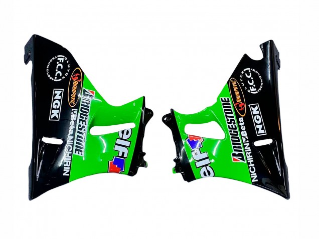 Comprar Carenados Moto Kawasaki ZZR400 1993-2007 - Verde Negro Brillante Verde Monstruo Elf Touch4 Bridgestone