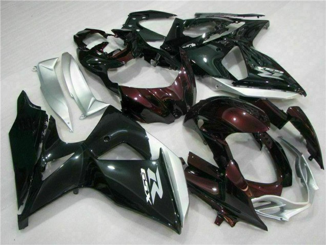 Comprar Carenados Moto Suzuki GSXR 1000 2009-2016 - Negro Brillante Plata Blanco