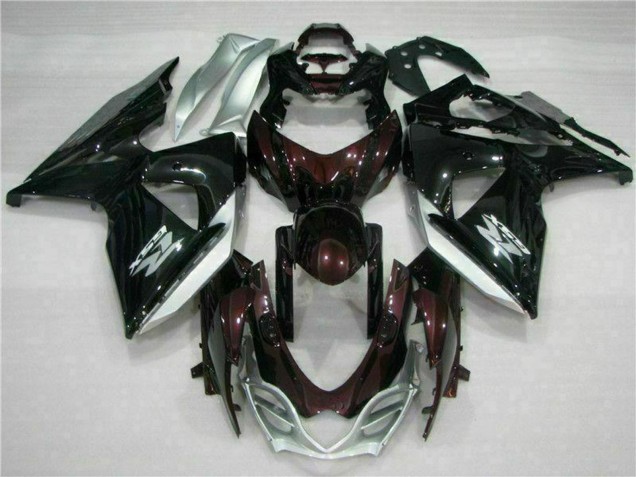 Comprar Carenados Moto Suzuki GSXR 1000 2009-2016 - Negro Brillante Plata Blanco