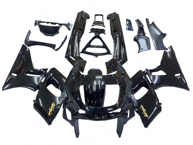 Comprar Carenados Moto Kawasaki ZZR600 1998-2003 - Negro Brillante Oro Ninja