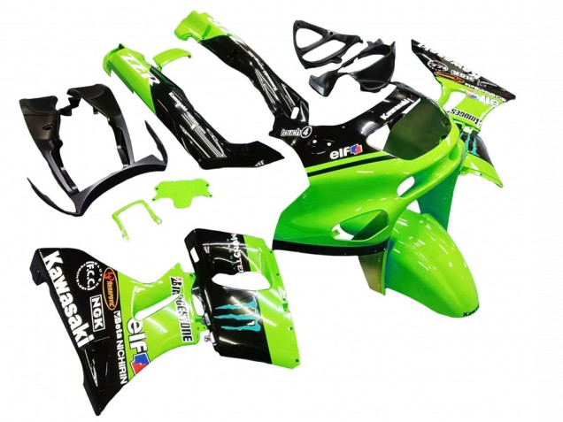 Comprar Carenados Moto Kawasaki ZZR400 1993-2007 - Verde Negro Brillante Azul Monstruo Elf Touch4 Bridgestone
