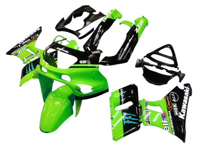 Comprar Carenados Moto Kawasaki ZZR600 1998-2003 - Verde Negro Brillante Azul Monstruo Elf Touch4 Bridgestone