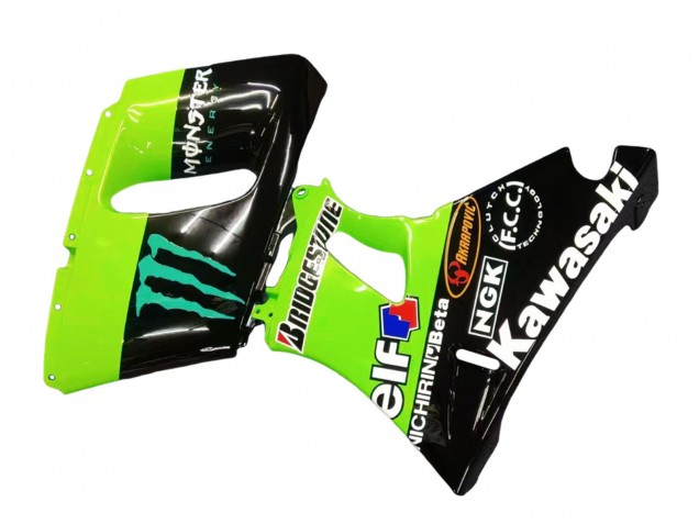 Comprar Carenados Moto Kawasaki ZZR600 1998-2003 - Verde Negro Brillante Azul Monstruo Elf Touch4 Bridgestone