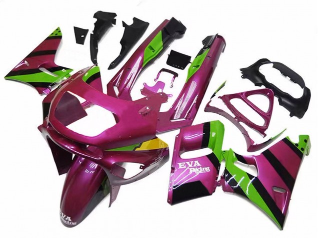 Comprar Carenados Moto Kawasaki ZZR600 1998-2003 - Rosa Profundo Verde EVA Racing