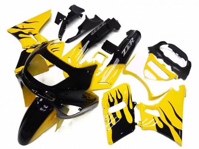 Comprar Carenados Moto Kawasaki ZZR600 1998-2003 - Amarillo Negro Llama