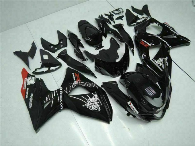 Comprar Carenados Moto Suzuki GSXR 1000 2009-2016 - Negro Brillante Rojo Faro Motul