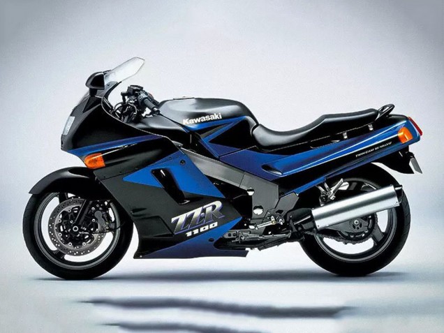 Comprar Carenados Moto Kawasaki ZZR1100 1990-1992 - Azul Negro Brillante