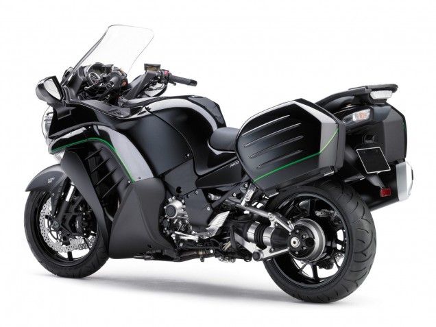 Comprar Carenados Moto Kawasaki GTR1400/ZG1400 2007-2009 - Negro Mate Verde Línea