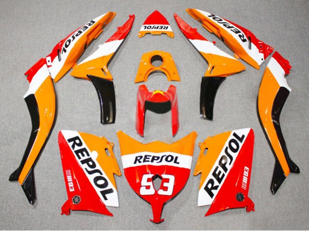 Comprar Carenados Moto Yamaha TMAX530 2012-2014 - Rojo Naranja Blanco Repsol 93
