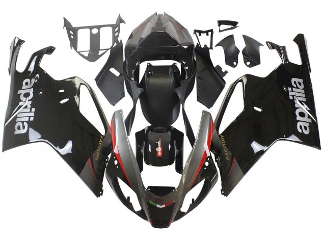 Comprar Carenados Moto Aprilia RSV1000 2003-2006 - Negro Brillante Gris Rojo