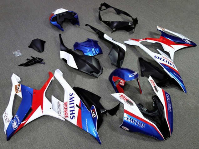 Comprar Carenados Moto BMW S1000RR 2019-2022 - Blanco Azul Rojo Smiths
