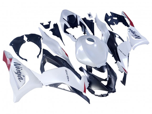 Comprar Carenados Moto Kawasaki ZX6R 2023-2025 - Blanco Perla Negro Rojo