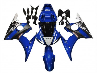 Comprar Carenados Moto Yamaha YZF R6 2003-2004 - Azul Blanco Negro Brillante Yamalube