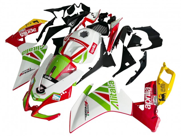Comprar Carenado Moto Aprilia RS4 50 125 2012-2018 - Blanco Rojo Verde Amarillo Alitalia