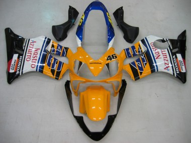 Comprar Carenados Moto Honda CBR600 F4i 2004-2007 - Amarillo Azul Blanco Negro Nastro Azzurro