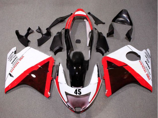 Comprar Carenados Moto Honda CBR1100XX Blackbird 1996-2007 - Blanco Rojo Negro Brillante
