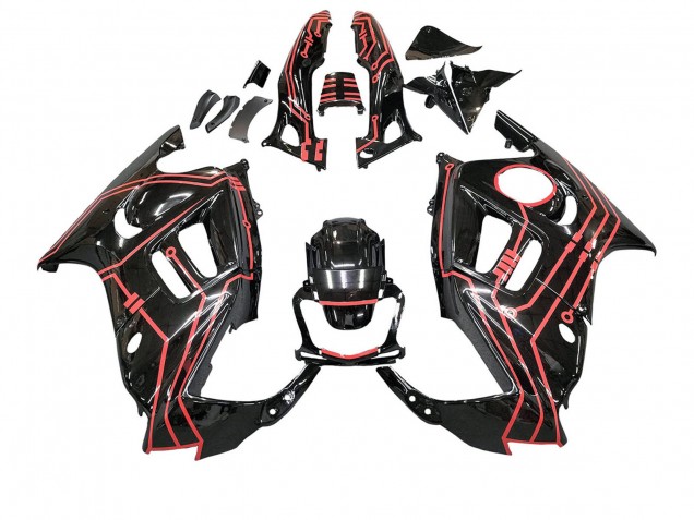 Comprar Kits Carenado Moto Honda CBR600 F3 1997-1998 - Rojo Negro Brillante
