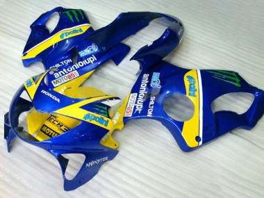 Comprar Carenados Moto Honda CBR600 F4 1999-2000 - Azul Amarillo Verde Monstruo