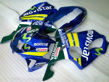 Comprar Carenados Moto Honda CBR600 F4 1999-2000 - Azul Amarillo Verde MoviStar Castrol