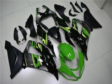 Comprar Carenados Moto Kawasaki ZX6R 2013-2018 - Verde Amarillo Negro Brillante Negro Mate