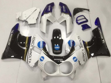 Comprar Carenados Moto Honda CBR900RR 893 1992-1993 - Blanco Azul Negro Brillante Konica Minolta
