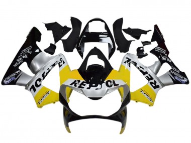 Comprar Carenados Moto Honda CBR900RR 929 2000-2001 - Amarillo Plata Negro Brillante Repsol