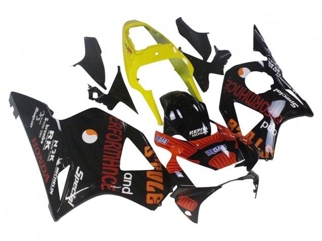 Comprar Carenados Moto Honda CBR900RR 954 2002-2003 - Amarillo Rojo Negro Brillante Repsol Rossi