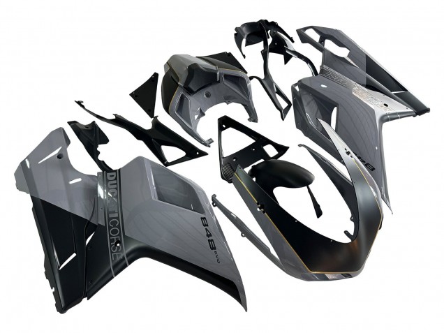 Comprar Carenados Moto Ducati 848 2007-2014 - Plata Oro Negro Mate