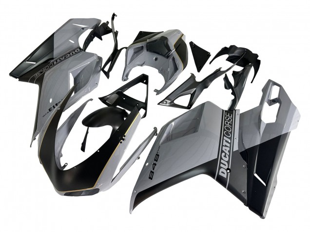 Comprar Carenados Moto Ducati 848 2007-2014 - Plata Oro Negro Mate