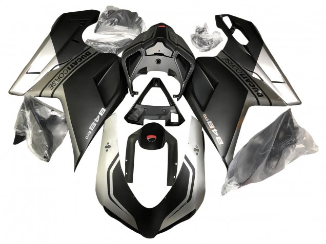 Comprar Carenados Moto Ducati 848 2007-2014 - Plata Negro Mate