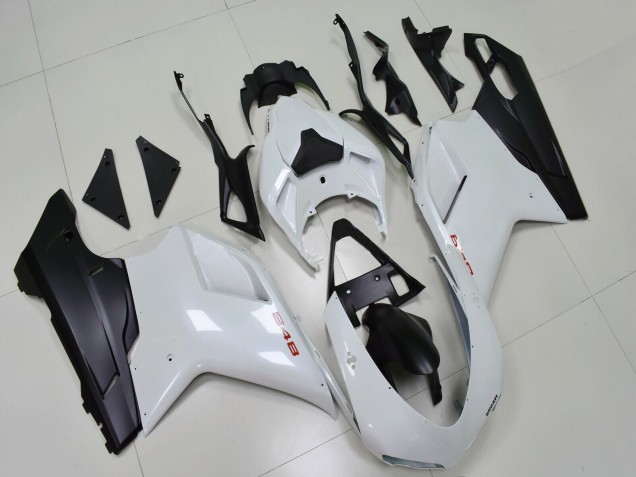 Comprar Carenados Moto Ducati 848 2007-2014 - Blanco Negro Mate