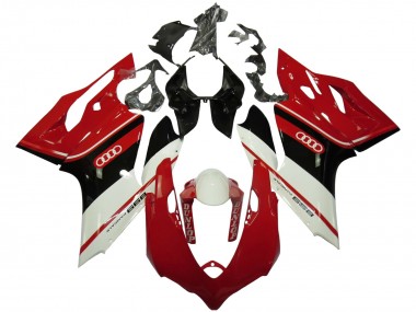 Comprar Carenados Moto Ducati Panigale 899 2011-2014 - Blanco Rojo Negro Brillante Dunlop
