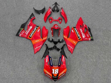 Comprar Carenados Moto Ducati Panigale 899/1199 2011-2014 - Rojo Naranja Negro Monstruo Lenovo 18