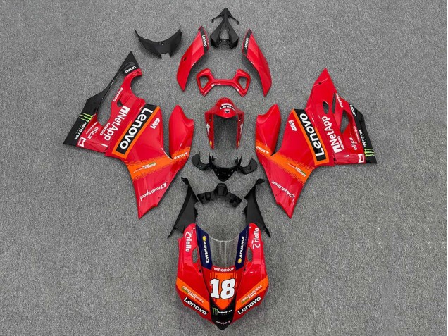Comprar Carenados Moto Ducati Panigale 899/1199 2011-2014 - Rojo Naranja Negro Monstruo Lenovo 18