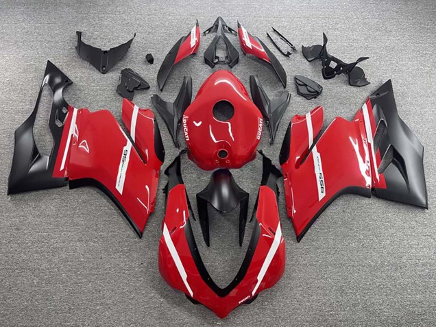 Comprar Carenados Moto Ducati 959 2015-2020 - Rojo Negro Mate