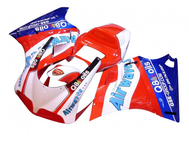 Comprar Carenados Moto Ducati 748/916/996/998 1993-2005 - Blanco Rojo Azul Air Waves