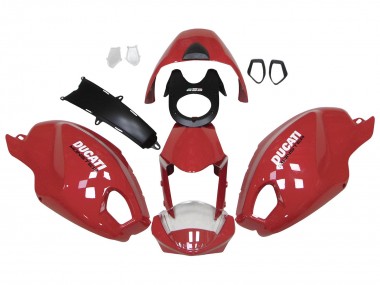 Comprar Carenados Moto Ducati Monster 696 796 1100 1100S 2008-2012 - Rojo Blanco