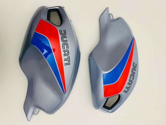 Comprar Carenados Moto Ducati Monster 696 796 1100 1100S 2008-2012 - Plata Rojo Azul