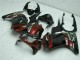 Comprar Carenados Moto Kawasaki EX250 2008-2012 - Negro Brillante Rojo Granate