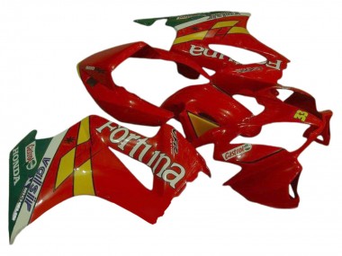 Comprar Carenados Moto Honda VFR 800 2002-2013 - Rojo Amarillo Verde Fortuna Castrol Valsir 33
