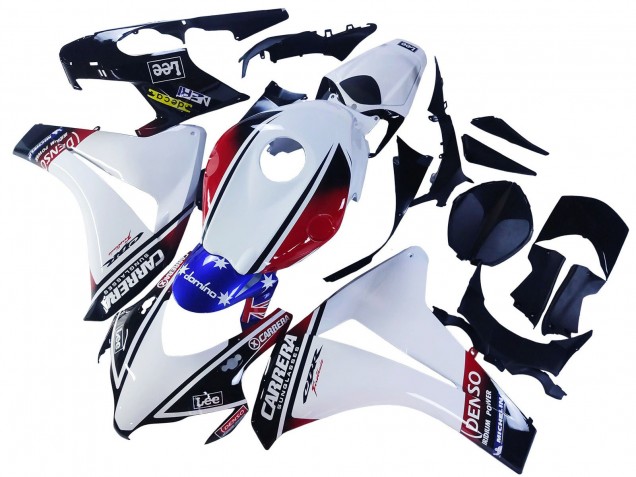 Comprar Carenados Moto Honda CBR1000RR 2008-2011 - Blanco Rojo Azul Negro Estrella Lee Carrera