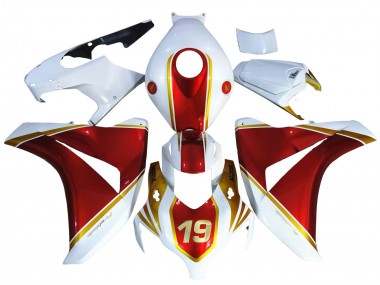 Comprar Carenados Moto Honda CBR1000RR 2008-2011 - Blanco Rojo Oro 19