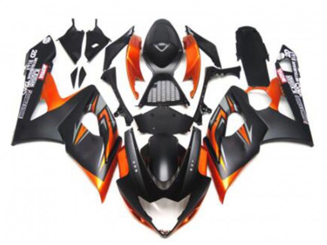 Comprar Carenados Moto Suzuki GSXR 1000 2005-2006 - Negro Brillante Negro Mate Negro Naranja