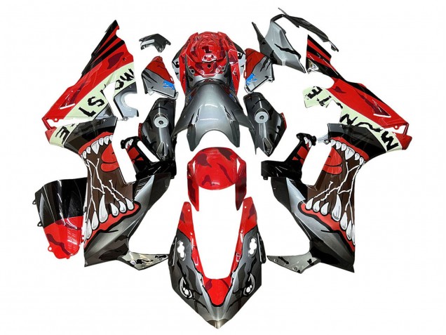 Comprar Carenados Moto Honda CBR1000RR 2017-2024 - Rojo Gris Negro Monstruo Tiburón