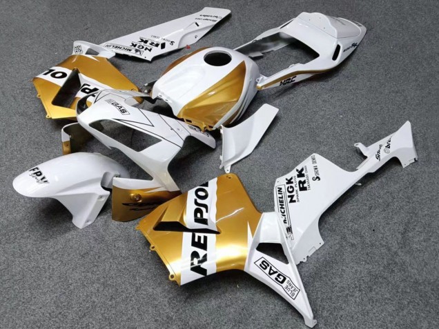 Comprar Carenados Moto Honda CBR600RR 2003-2004 - Blanco Oro Negro Repsol