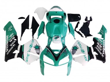 Comprar Carenados Moto Honda CBR600RR 2005-2006 - Verde Claro Blanco Negro Brillante Joe Rocket