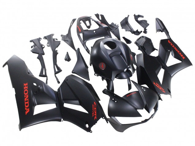 Comprar Carenados Moto Honda CBR600RR 2013-2023 - Negro Mate Rojo Calcomanías