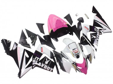 Comprar Carenados Moto Kawasaki ZX10R 2004-2005 - Negro Rosa Blanco Playboy Motul