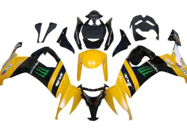 Comprar Carenados Moto Kawasaki ZX10R 2008-2010 - Amarillo Negro Verde Monstruo