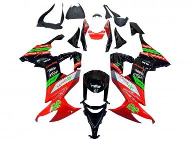 Comprar Carenados Moto Kawasaki ZX10R 2008-2010 - Rojo Verde Negro